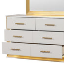 Obsession - 6 Drawer LED Dresser - White by HouseOfZazla