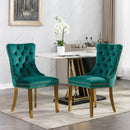 Nikki - Modern, High-End Tufted Dining Chair (Set of 2) by HouseOfZazla