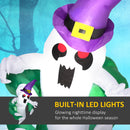 4ft Animated Window-Cling Inflatable Ghost with LED Illumination