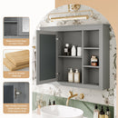 Wall Mounted Medicine Cabinet With Mirror, Storage Cabinet Featuring 6 Open Shelves And Adjustable Interior by HouseOfZazla