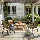 Nusa Outdoor Patio 4-Pcs Chat Set by HouseOfZazla