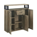 Abiram Server in Rustic Oak Finish