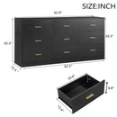 Modern Drawer Dresser For Bedroom, Ample Storage Wide Chest Of Drawers by Unique Piece Furniture
