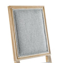 French Country Style Dining Chair With Upholstered Seating And Fluted Legs