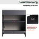 Contemporary Freestanding Bathroom Vanity With Resin Sink & Soft-Close Cabinet Doors by Unique Piece Furniture