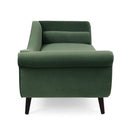 Auroral - Upholstered Chaise Lounge With Scrolled Arms And Tapered Legs