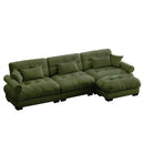 Super Comfort Oversized Modular Sectional Sofa With Movable Ottoman by HouseOfZazla