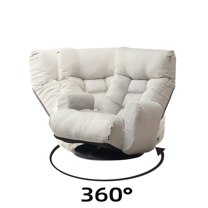 Adjustable head and waist, game chair, lounge chair in the living room, 360 degree rotatable sofa chairotatable seat Leisure Chair deck chair, Leisure sofa and lounge chair combination