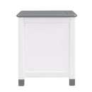 3-Pieces Bedroom Sets Full Size House Bed with Storage Headboard, Wooden Nightstand and Storage Dresser,Gray