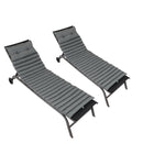 2 Piece Outdoor Chaise Lounge Chair Cushion Set by HouseOfZazla