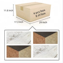 Waterjet Marble 4 Color Marble For Floor And Wall Polished Marble Tile Stone 1 Box Each Pattern 2 Pieces - White / Multi by HouseOfZazla