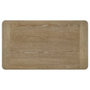Adina Rectangular Wood Coffee Table Distressed Light Brown