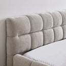 Modern Platform Bed Frame With Thick Fabric by Unique Piece Furniture