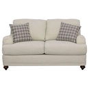 Brewster - Upholstered Loveseat With English Arms - Light Gray