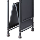 Cordelia - Hand-Brushed Console Table - Black / Bronze by HouseOfZazla