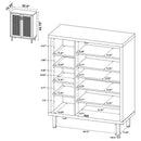 Stagg - 2 Door Shoe Storage Cabinet - Natural by HouseOfZazla