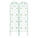 4 Pack Metal Garden Trellis 86.7" x 19.7" Rustproof Trellis for Climbing Plants Outdoor Flower Support Green