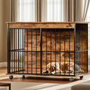 Large Wooden Dog Crate Furniture