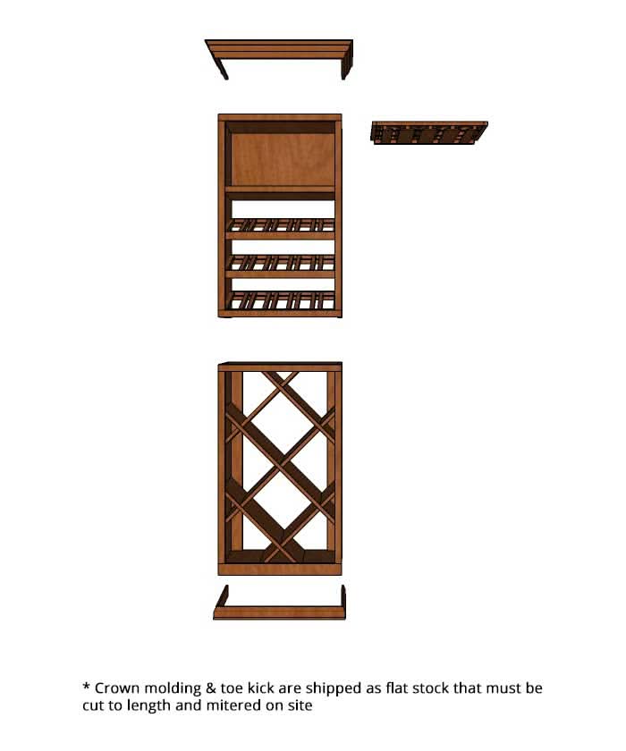 2 Foot Wine Cellar - 101 Bottle Capacity, photo 7 of 7