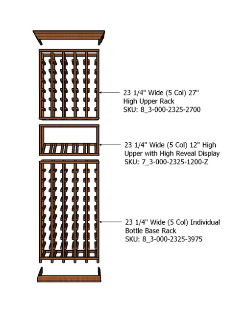 2 Foot Wine Cellar Storage System | 90 Bottle Capacity, photo 3 of 6