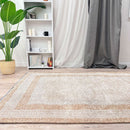 Alfa Rich Amber Gold Washable Area Rugs for Living Room Bedroom Kitchen Dining Cotton Rug