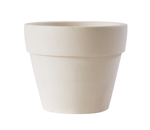 2'' White Clay Pot
