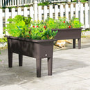 2 PCS Raised Garden Beds Self-Watering Planter Box with Detachable Legs and Drainage Hole by LJGDeals
