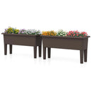 2 PCS Raised Garden Beds Self-Watering Planter Box with Detachable Legs and Drainage Hole by LJGDeals
