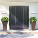 Set of 2 Square Taper Planter with Removable Inner Bucket and Optional Drainage Hole by LJGDeals