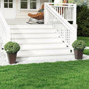 Set of 2 Square Taper Planter with Removable Inner Bucket and Optional Drainage Hole by LJGDeals
