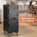 2 Pieces 81 Quart Insulated Food Pan Carrier Stackable by LJGDeals