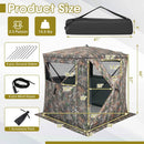 2-3 Person Hunting Blind Portable Pop Up Ground Tent with Carry Bag and Storage Pocket by LJGDeals
