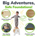 2-Step Wooden Stool for Kids