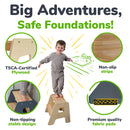 2-Step Wooden Stool for Kids by Ocodile.com