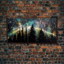 Pine Tree Gift, Forest Landscape Wall Art, Framed Canvas Print, Pine Tree Canvas, Pine Tree Artwork, Pine Tree Canvas Art, Wall Decor