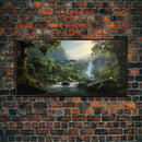 Tropical Wall Art, Framed Canvas Print, Hawaii Art, Tropical Art Print, Tropical Decor, Island Vibes, Rainbow Art, Colorful Art, Caribbean