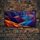 Beautiful Geological art, Geology, Colorful stone formations, ready to hang canvas print wall art, framed canvas wall art, mancave wall art