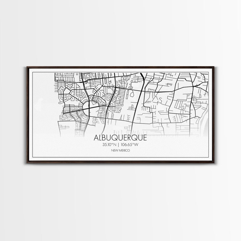 Albuquerque Street Map, New Mexico Map, Map Print, Modern Art, Wall Art, Canvas Print, City Maps, Office Gift, Prints, Above Bed DÃ©cor