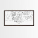 Chattanooga Street Map, Tennessee Map, Map Print, Modern Art, Wall Art, Canvas Art, Cute Room Décor, Wall Art Canvas, Trendy Wall Art