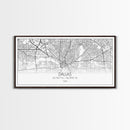 Dallas Street Map, Texas Map, Map Print, Minimalist Art, Wall Art, Canvas Art, Patriotic Décor, Boys Room Décor, Tiny House Gift, Home Décor
