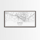 Durham Street Map, North Carolina Map, Map Art, Minimalist Art, Wall Art, Canvas Art, Trendy Room Décor, Bar Room Décor, Teacher Gift