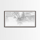 El Paso Street Map, Texas Map, Map Art, Minimalist Art, Wall Art, Canvas Art, Dorm Room Décor, Unique Room Décor, Father Gift, Prints