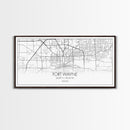 Fort Wayne Map, Nevada Map, Map Art, Minimalist Art, Wall Art, Canvas Art, Moving Gifts, Pool Room Décor, Bar Wall Art, Rustic Home Décor