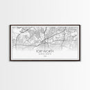 Fort Worth Map, Texas Map, Map Art, Minimalist Art, Wall Art, Canvas Art, Lake House Décor, RV Wall Décor, Birthday Gift, Office Wall Print
