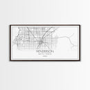 Henderson City Map, Nevada Map, Map Art, Minimalist Art, Wall Art, Canvas Art, Office Art, Cabin Gifts, Hanging Wall Décor, Trendy Wall Art