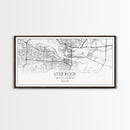 Little Rock City Map, Arkansas Map, Map Art, Modern Art, Wall Art, Canvas Art, Mother In Law Gift, Cabin Wall Décor, Farmhouse Wall Art
