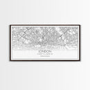 London City Map, England Map, Map Art, Modern Art, Wall Art, Canvas Art, Dorm Room Décor, Beach House Art, Travel Lover Gift, Home Décor