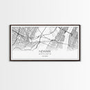 Newark City Map, New Jersey Art, Map Print, Minimalist Wall Art, Wall Art, Canvas Art, Travel Wall Art, Friend Gift, Teen Birthday Gift