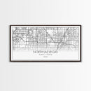 North Las Vegas City Map, Nevada Art, Map Print, Minimalist Wall Art, Wall Art, Canvas Art, Gamer Room Décor, Teacher Gift, Teen Boy Décor