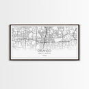 Orlando City Map, Florida Art, Map Print, Minimalist Wall Art, Wall Art, Canvas Art, New Homeowner Gift, Gaming Wall Décor, Wall Hanging